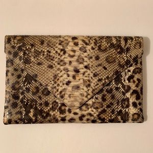 Pantera Python Leopard Envelope Clutch
